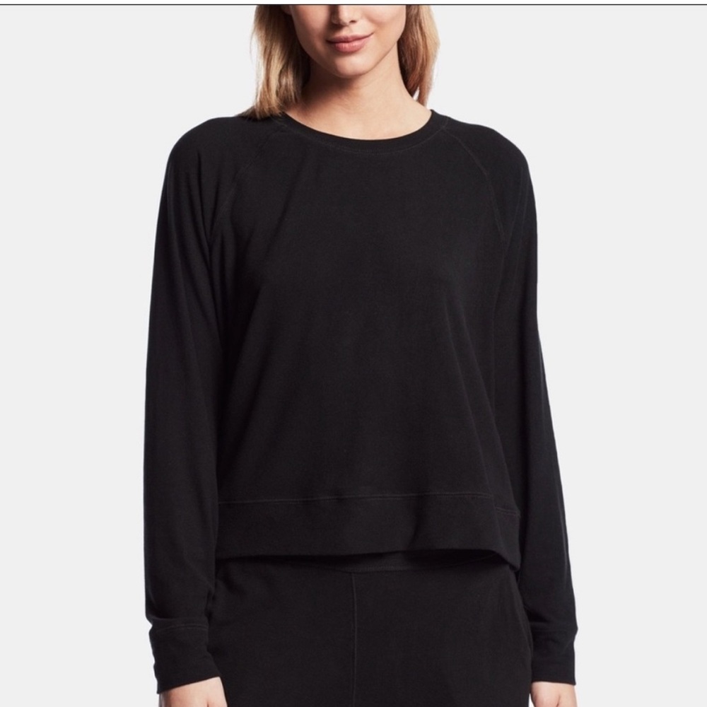 James Perse Raglan Pullover in Black